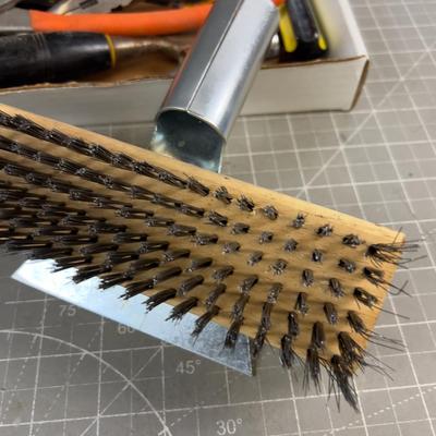 Last Tray of Tools: Hammer, wire brushes, etc. 