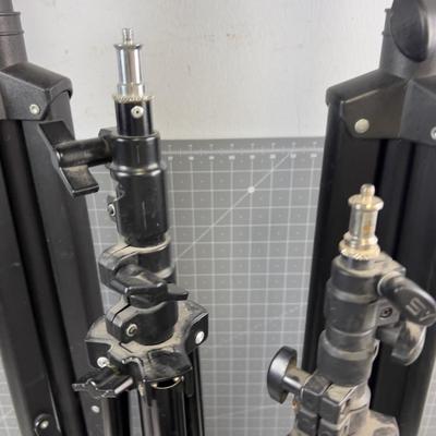 Adjustable Tripods (4) For Lighting, Speaker etc. 