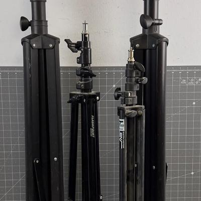 Adjustable Tripods (4) For Lighting, Speaker etc. 