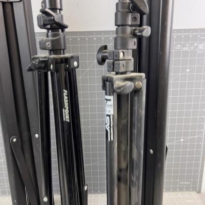 Adjustable Tripods (4) For Lighting, Speaker etc. 