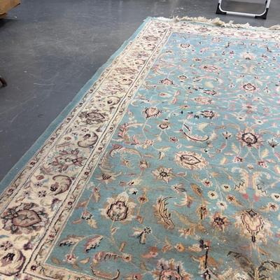 Rug: NAIN BHADOBE, Turquoise Color 