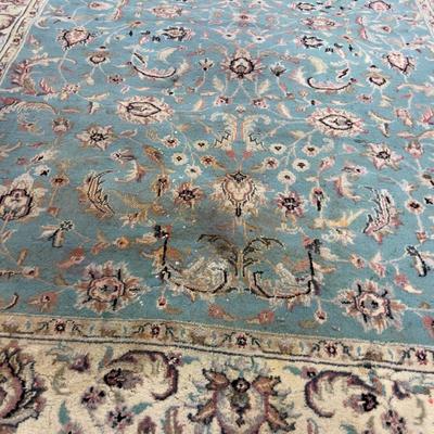 Rug: NAIN BHADOBE, Turquoise Color 