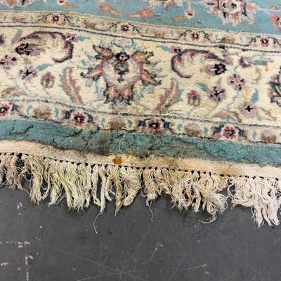 Rug: NAIN BHADOBE, Turquoise Color 