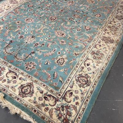 Rug: NAIN BHADOBE, Turquoise Color 