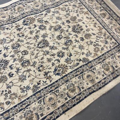 Rug SAME RUG AS #403   Color; Navy, Tan, Cream 