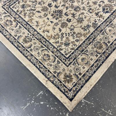 Rug SAME RUG AS #403   Color; Navy, Tan, Cream 