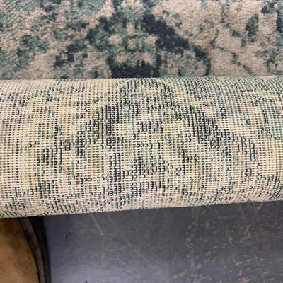 Rug Printed Pattern IKEA Color Turquoise is Muted