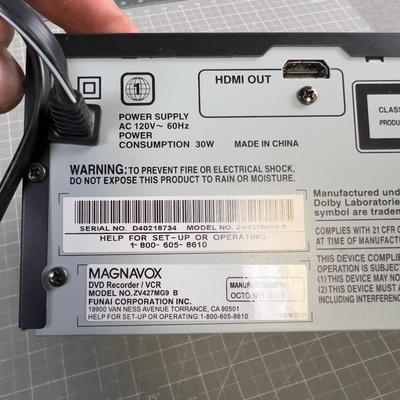 Magnavox DVD VHS Player