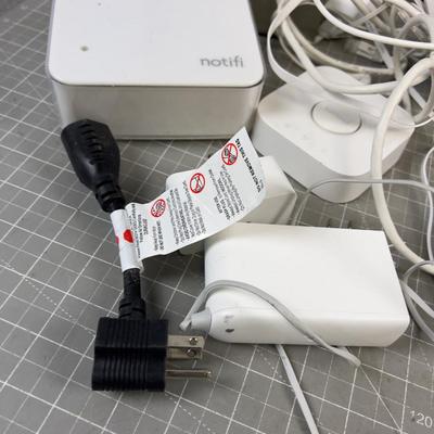 Modem with some Cords, Boosters, etc. 