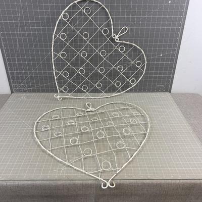 Wire Wall Décor' HEART Shaped Set of 2 