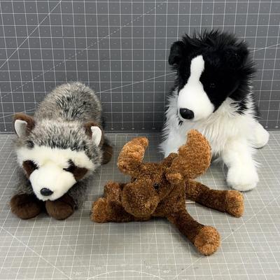 Douglas Cuddle Toys (3) Like New