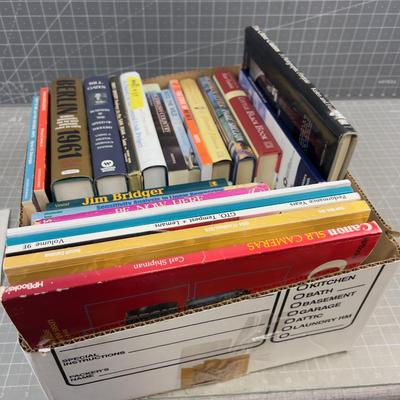 Book Lot 1: Novels, Reference Material 