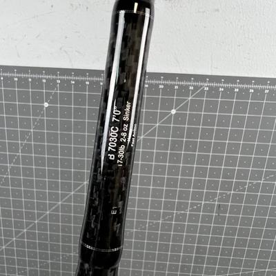 LAMIGLAS Black 7 Foot Single Piece Pole