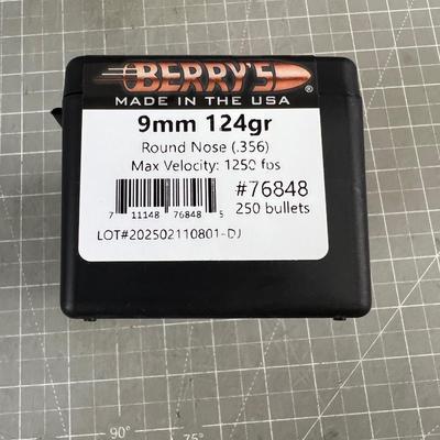 BERRY'S 9MM 124 GR. Bullets 