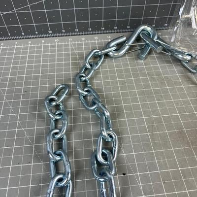 Pair of 24" Safety Chains for the Trailer
