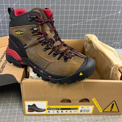 KEEN PITTSBURG Waterproof Men's 8 EE 
