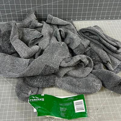 Socks MEN'S (6) Pair Sportsman's Crew Socks Large