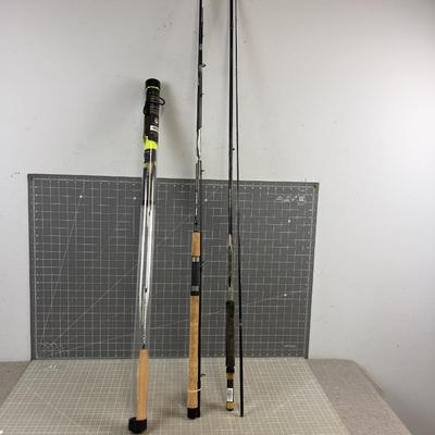 3 DAMAGED Fishing Poles NEW 