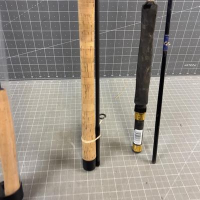 3 DAMAGED Fishing Poles NEW 