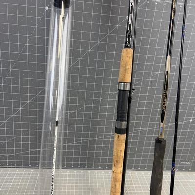 3 DAMAGED Fishing Poles NEW 