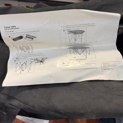 Folding Camp Table, Octagon Shape