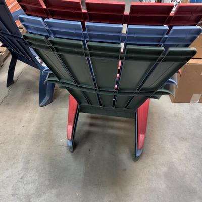 4 Adirondack STYLE  Chairs Plastic