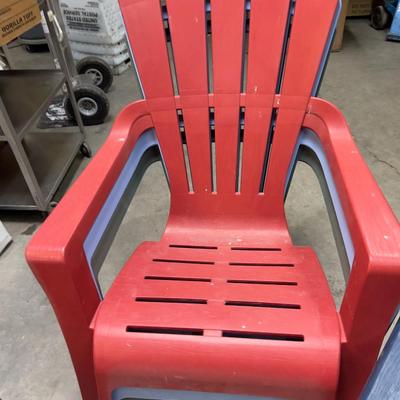 4 Adirondack STYLE  Chairs Plastic