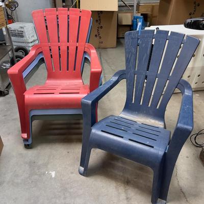 4 Adirondack STYLE  Chairs Plastic