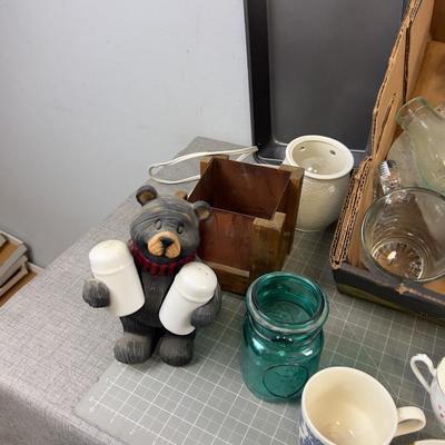 Mostly Jars and Some Kitchen Dishes 