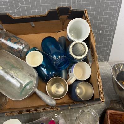 Mostly Jars and Some Kitchen Dishes 