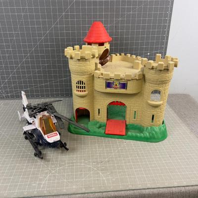 TONKA Helicopter & another CASTLE 