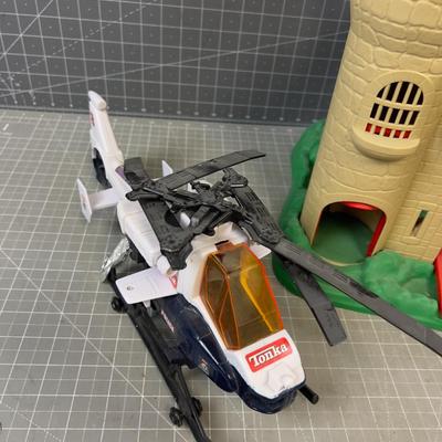 TONKA Helicopter & another CASTLE 