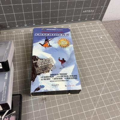LOT OF WARREN MILLER FILMS, VHS & DVD SKI