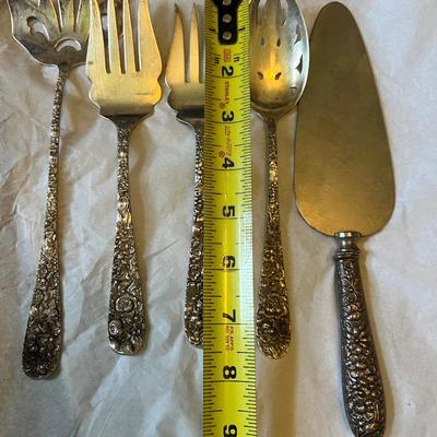 Stieff Repousee Sterling Silver Flatware 4,444 Grams 125 Pieces