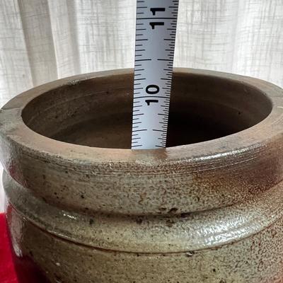 Antique Stoneware Cobalt Blue Crock