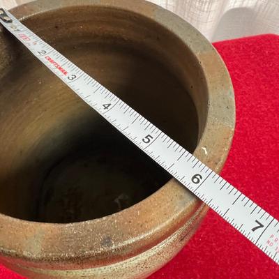 Antique Stoneware Cobalt Blue Crock