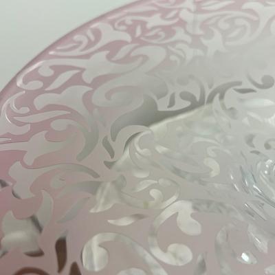 Large Michael Weems Art Glass Center Piece Signed