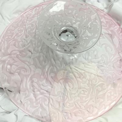 Large Michael Weems Art Glass Center Piece Signed