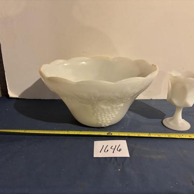 Milk Glass Lot