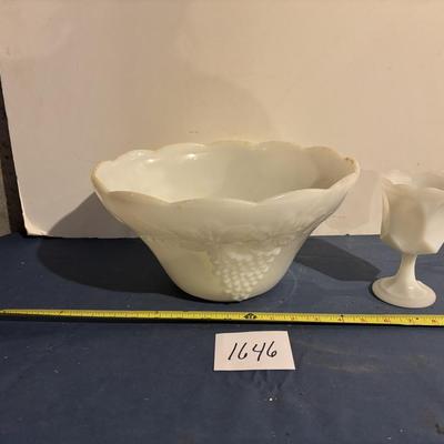 Milk Glass Lot