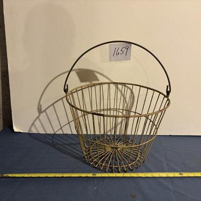 Vintage Wire Egg Basket