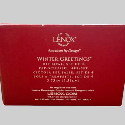 LENOX Winter Greetings Dip Bowl Set of 4