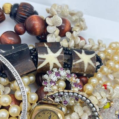 LOT 280J: Misc. Costume jewelry and Craft/Repair Lot