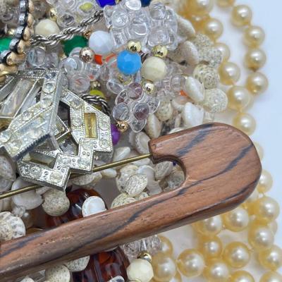 LOT 280J: Misc. Costume jewelry and Craft/Repair Lot