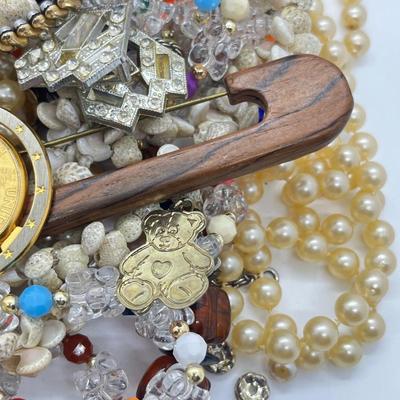 LOT 280J: Misc. Costume jewelry and Craft/Repair Lot