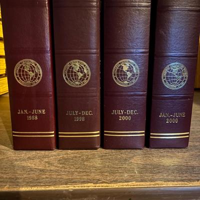 LOT 281: National Geographic Magazine in Faux Leather Slip Cases