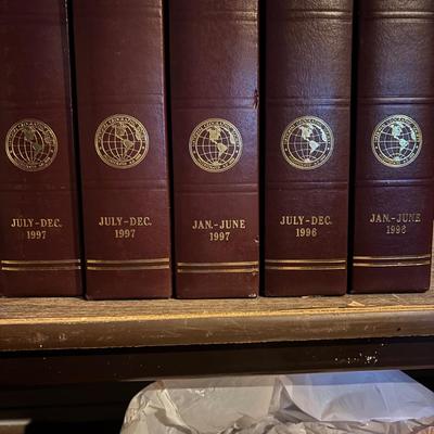 LOT 281: National Geographic Magazine in Faux Leather Slip Cases