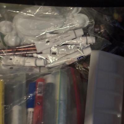 LOT 283: Three Drawer Plastic Organizer Full of Drawing/Painting/Crafting Supplies