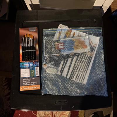 LOT 283: Three Drawer Plastic Organizer Full of Drawing/Painting/Crafting Supplies