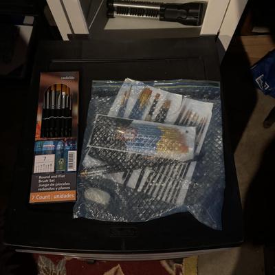 LOT 283: Three Drawer Plastic Organizer Full of Drawing/Painting/Crafting Supplies